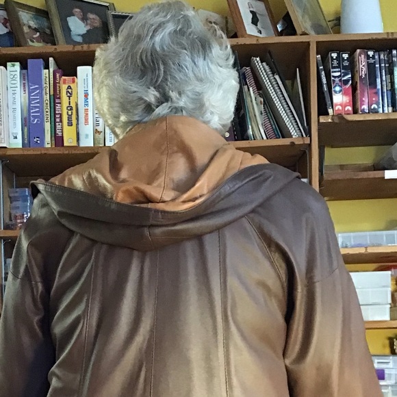 KONUK Genuine Leather Coat, full length, buttery soft, Leather, coat brown - Picture 13 of 16